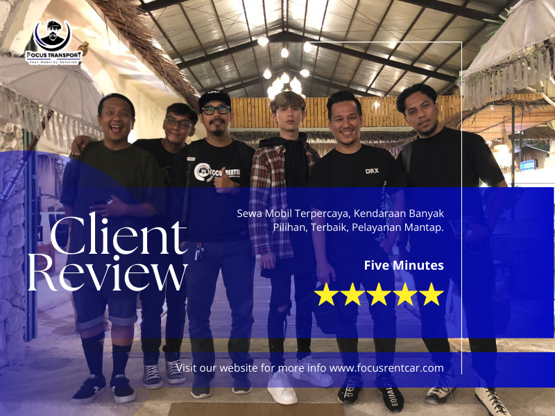 review rental mobil dari five minutes